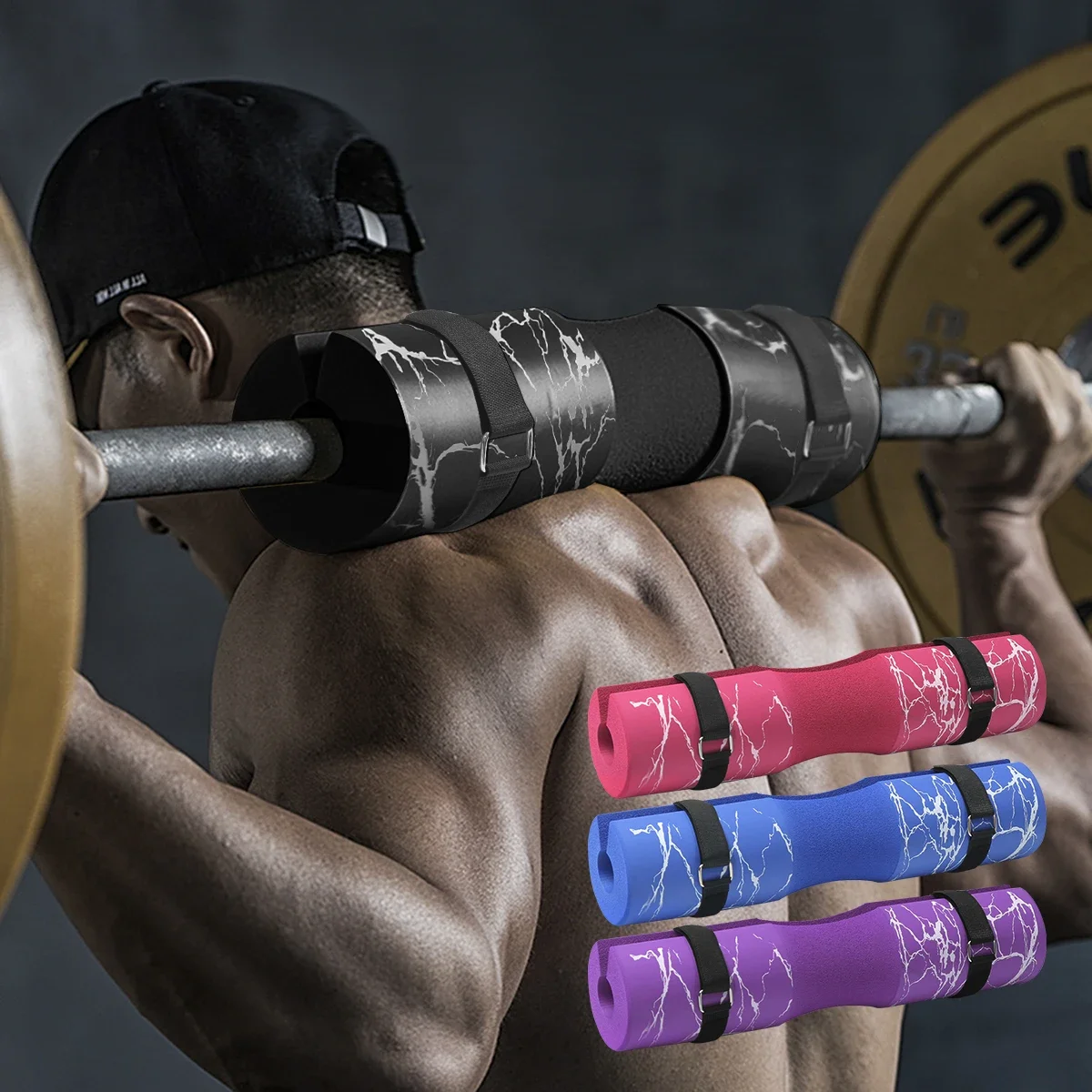 Hip Thrust Pad Squat Pad Foam Sponge High Density Rebound for Squat,Lunge,Hip Thrust,Back Barbell Pad