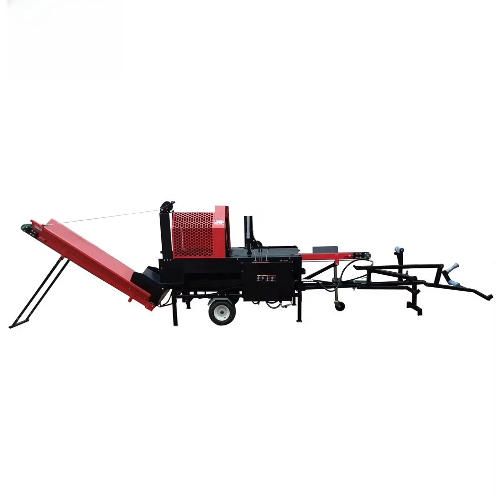 New 20T Max Splitting Force Engine Firewood Processor Machine Diesel Log Splitter With Reliable Motor And Pump