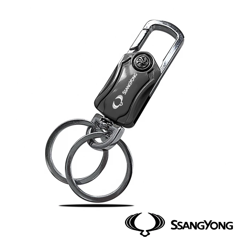 JDM Keychain Rings Key Chain Precious Metal for Ssangyong Car Accessories