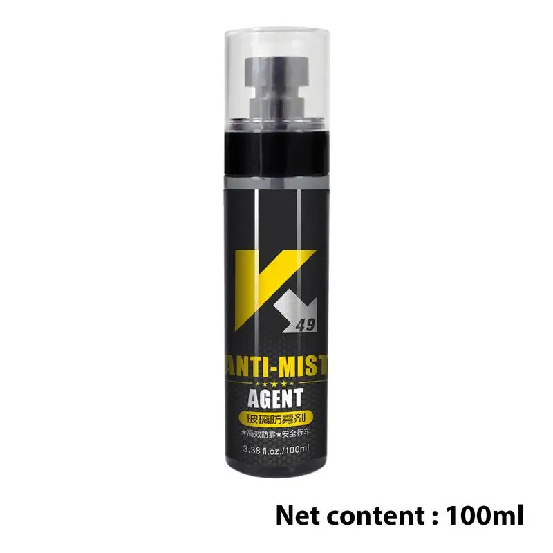 Spray protettivo per detergente per vetri auto antiappannamento 3.38 Fl. Oz efficace Spray antiappannamento per parabrezza mantiene la nebbia