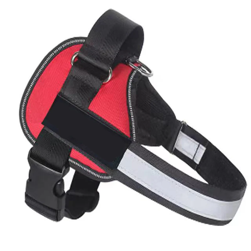 No Customize Sticker Dog Harness PULL Reflective Breathable Adjustable Pet Harness For Small Large Cat Dog Harness Vest