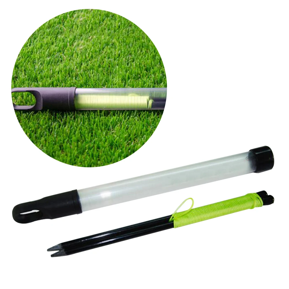 

Alignment Sticks Swing Putting String with Pegs Professional Direction Practice for Beginners Training Aids (Black)