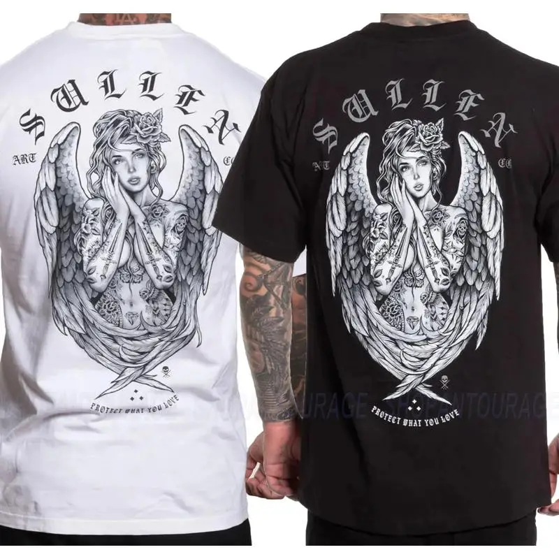 Sullen Dream Angel Guardian Angel Wings Skull T-Shirt