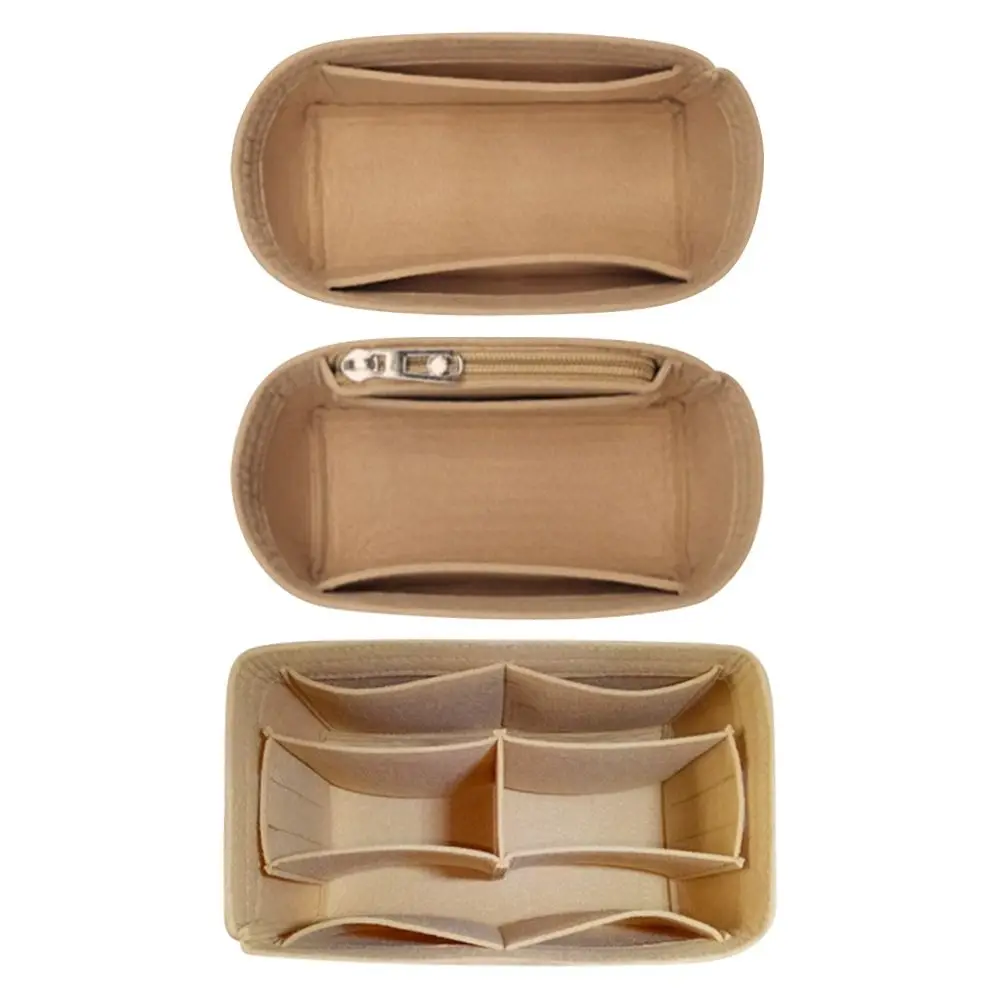 Feltro inserção forro bolsa organizador bolsa sacola saco interno para lv agradável nano/mini/bb