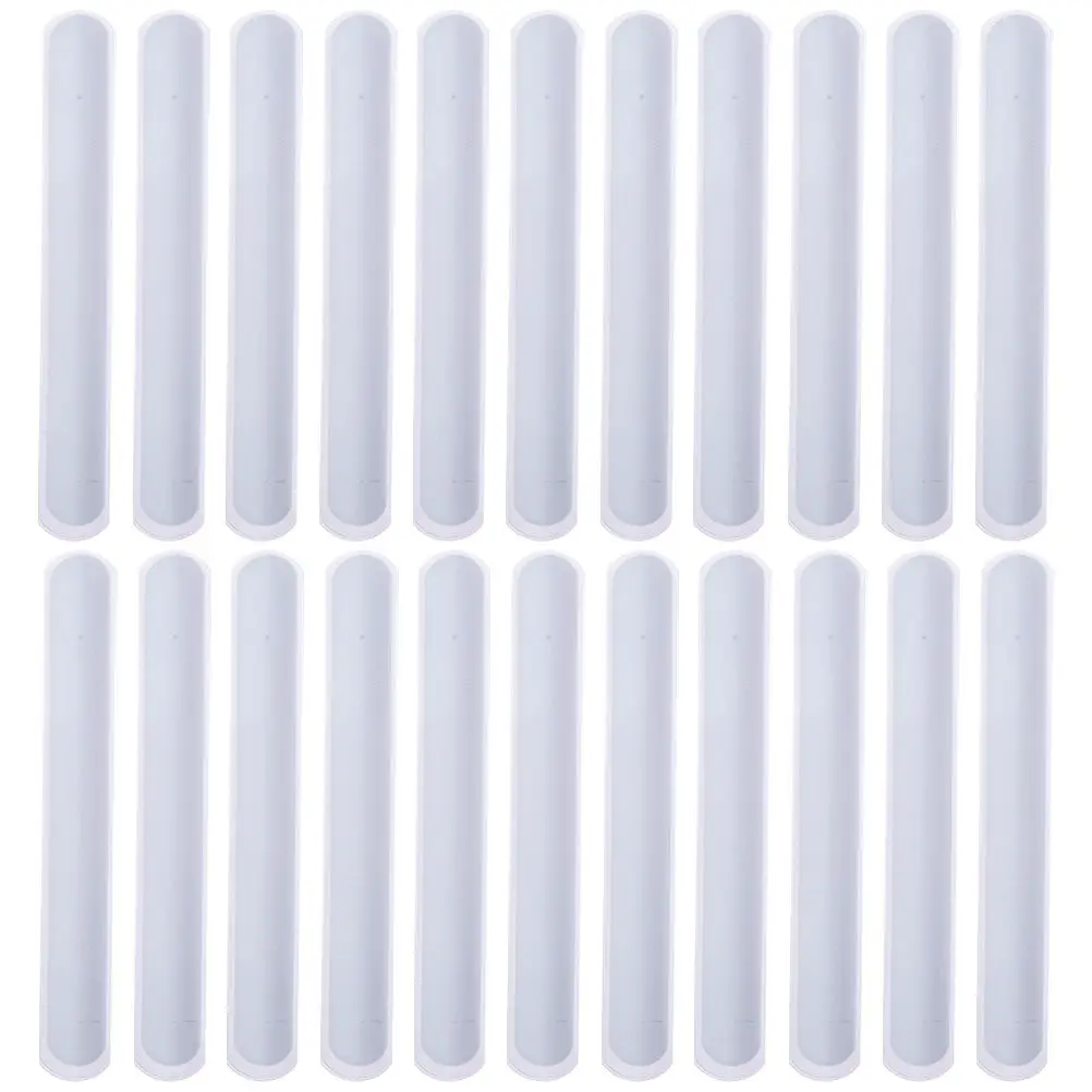30Pcs White Slap Bracelets DIY Blank Graffiti Wristbands Smooth Edges Long Wear Comfortable Party Favors School Halloween