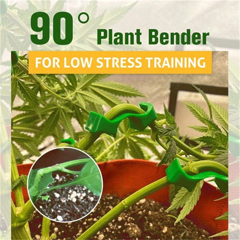 10/20/60PCS 90Degree Plant Branches Bender Reuseable LST Clips Low Stress Plant Training Control The Growth Garden Decoration