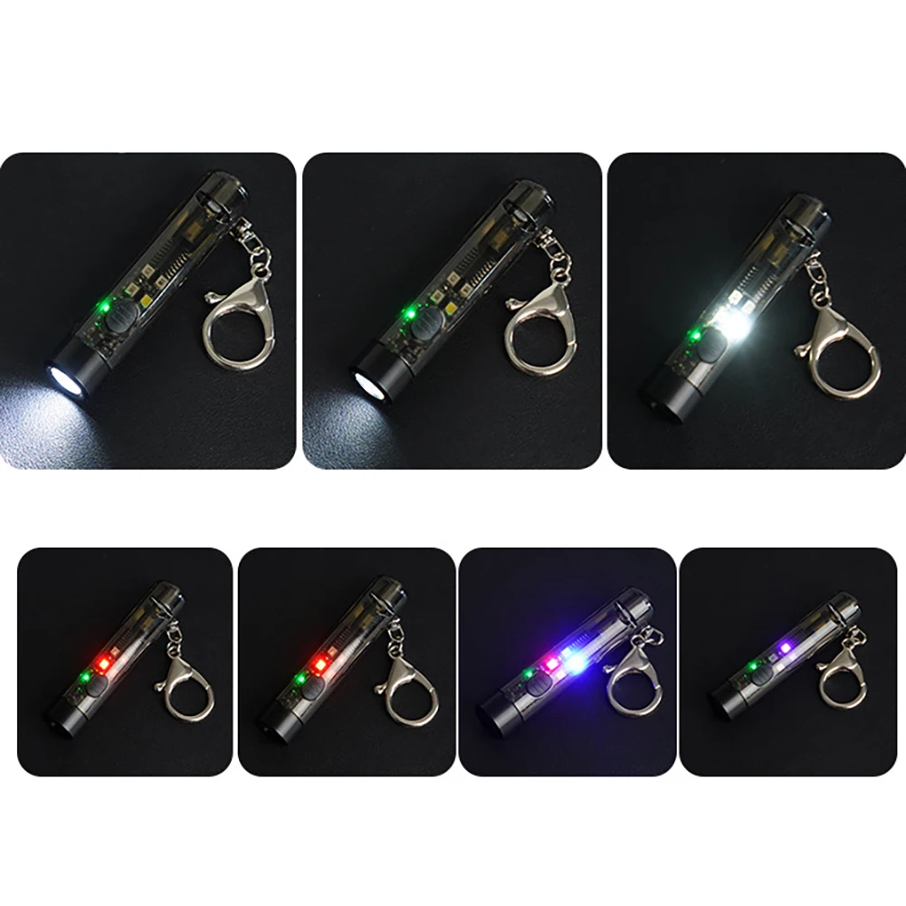 2024 nuovo piccolo portachiavi torcia a LED portatile 650 lumen Mini torcia impermeabile ricaricabile per campeggio all'aperto escursionismo pesca