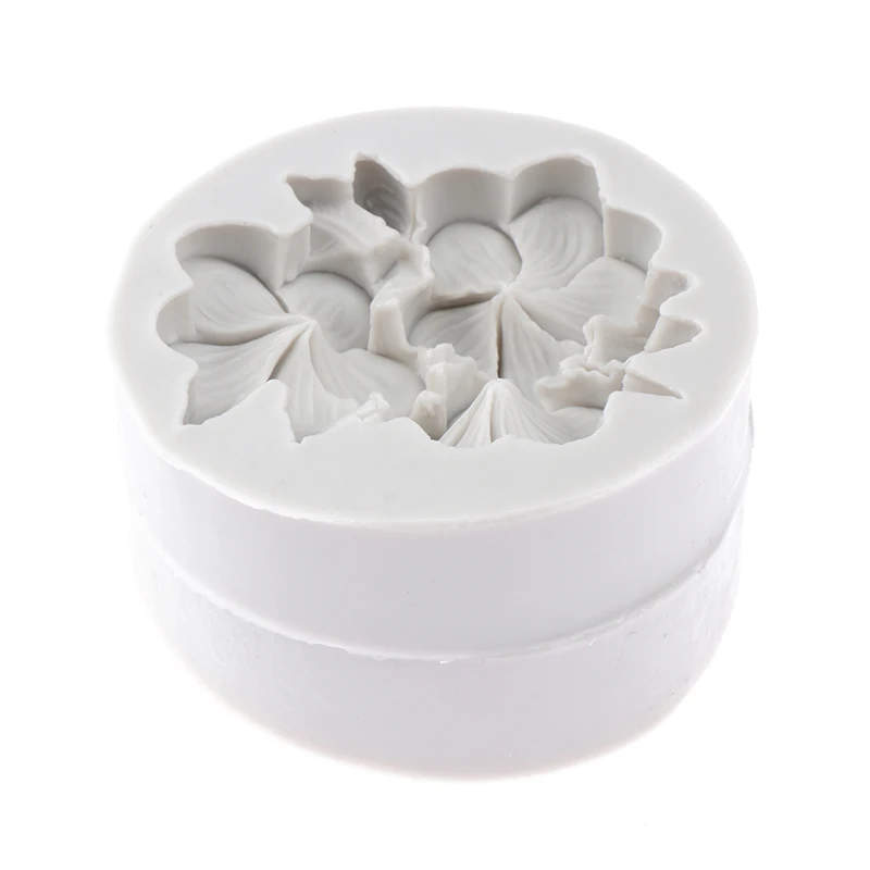 1Pc Flower Shape Silicone Mold Gardenia Plumeria Rubra Soap Fondant Molds DIY Cake Jelly Chocolate Decoration Baking Tool