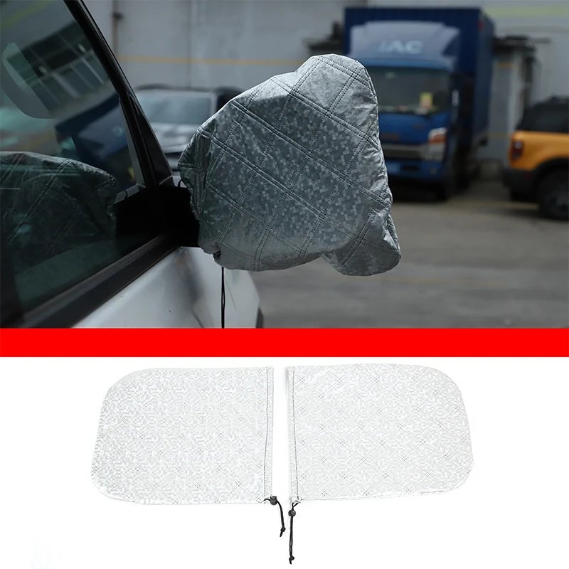 

For Toyota Tundra/Sequoia 2022-2023 Silver Car Styling Rearview Mirror Protective Cover Car Exterior Protection Accessories 2PCS