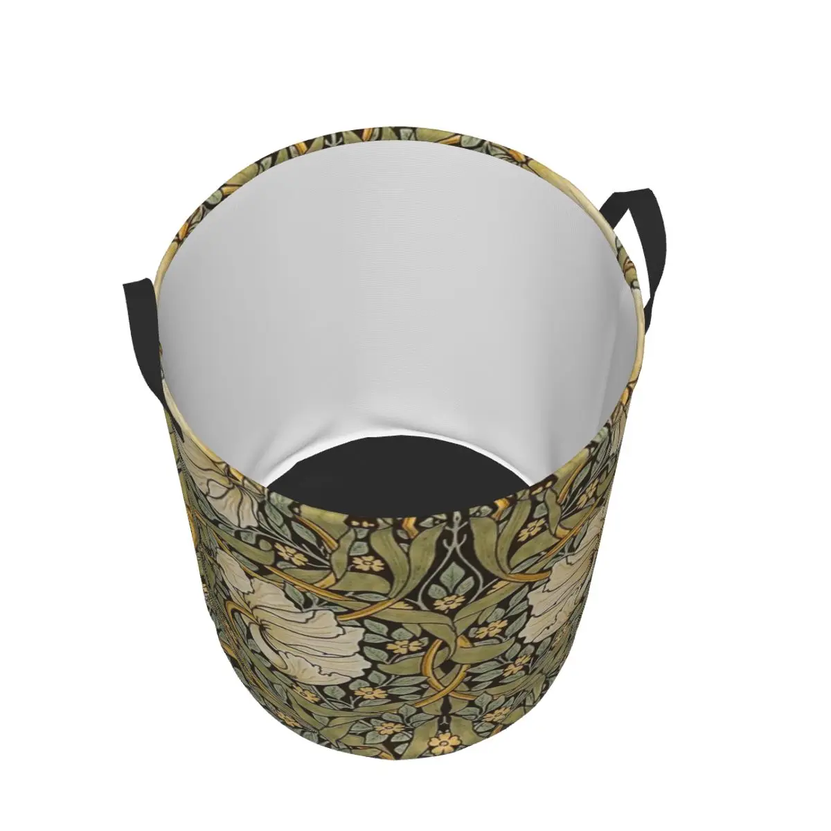 Custom William Morris Pimpernel Laundry Hamper Large Storage Basket Floral Textile Pattern Kids Nursery Toy Organizer