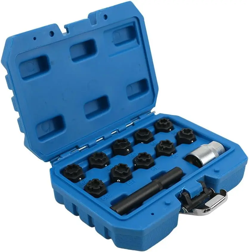 

12PCS Wheel Lock Lug Nut Removal Tool Kit for Mercedes-Benz Spline Socket Set