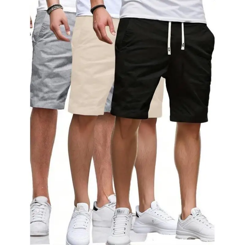 

Men's ort Pants 3-Piece Set Color Dstring Casual Summer Breathable Comfortable Stretchy Retro Sle Ci Walk orts