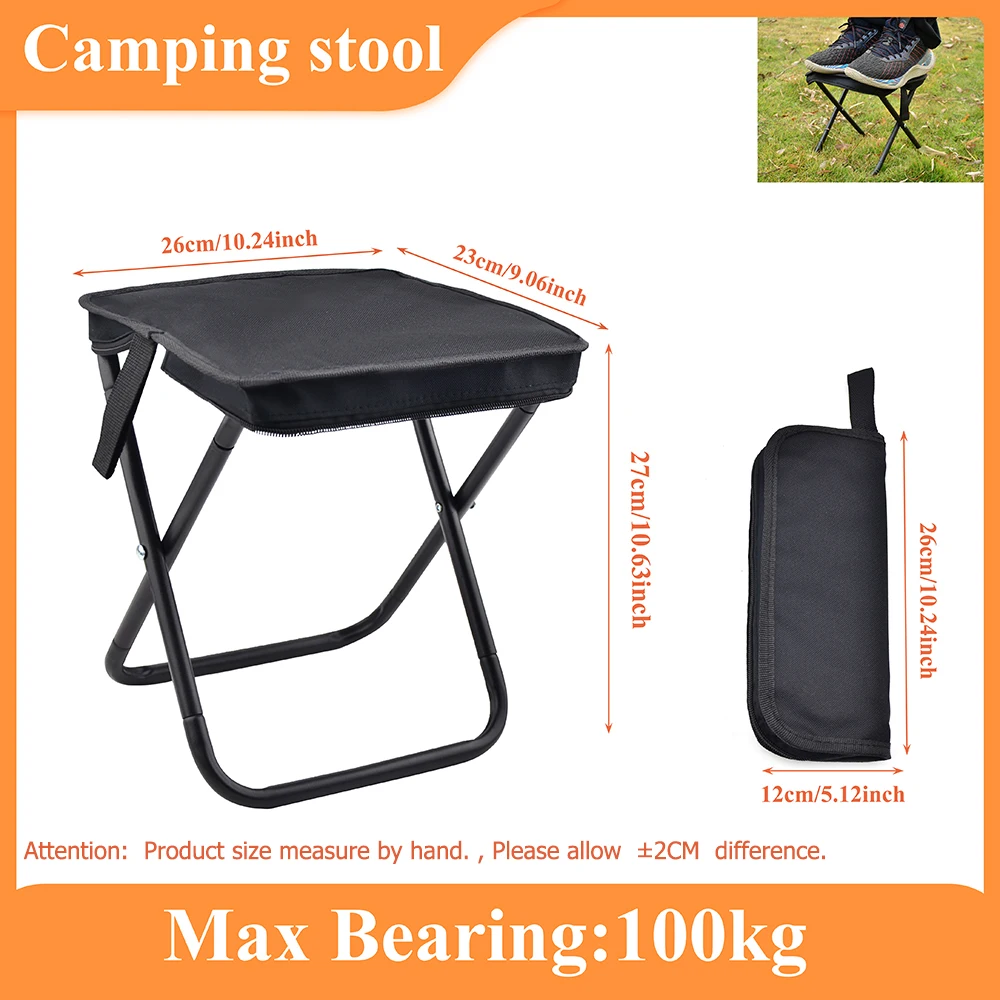 

Портативный многофункциональный складной стул для пикника и кемпинга, ультра легкий табурет для рыбалки, дорожный табурет, аксессуары для рыбалки
