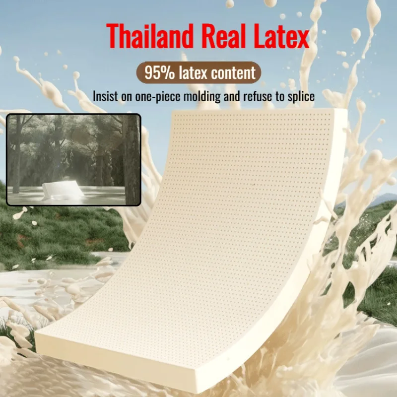 مرتبة من اللاتكس الطبيعي المضاد للمهجع للطلاب وسادة خاصة مرتبة واحدة وسادة ناعمة بطابقين