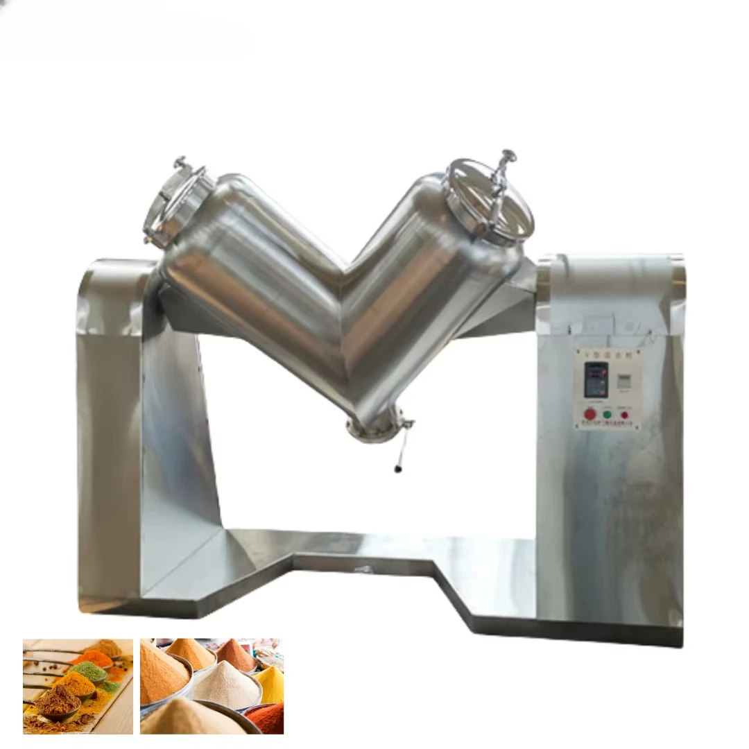 High Productivty Sus 304 Industrial Pigment Powder Granular Double Arm V-Type 500L Laboratory Blender Homogenizer Mixer Machine