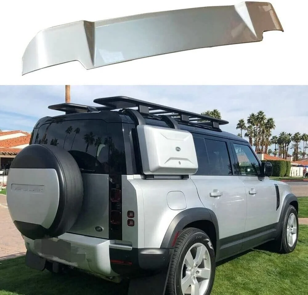 Rear Spoiler Wing Trail Fits for Land Rover Defender 90 110 130 2020-2023 Silver