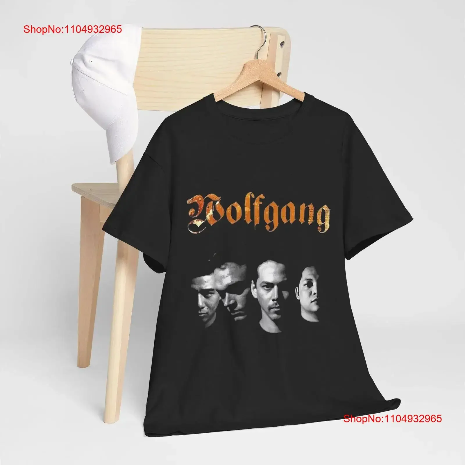 

Футболка с полосой Wolfgang OPM из плотного хлопка, винтажный стираный топ для повседневной носки, стильная универсальная дизайнерская одежда с графикой