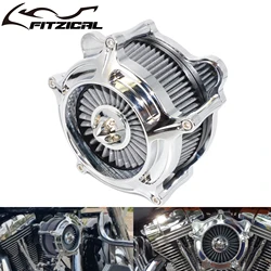 Motorcycle Air Filter Chrome Air Cleaner Filter For Harley Touring Street Road Electra Glide Softail Dyna Street Bob SportsterXL