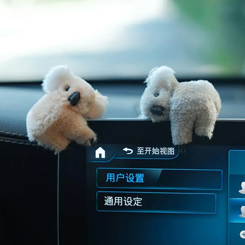 Mini Plush Animal Koala Koala Plushie Cute Koala Bear Plush Doll Car Interior Decoration Backpack Bag Charm Dashboard Ornament