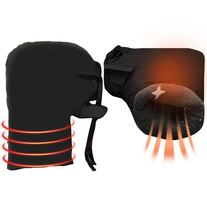 

Motorcycle Handlebar Gloves Windproof Winter Bike Hand Warmer Mitts Waterproof Handlebar Muffs For Scooter Snowmobiles