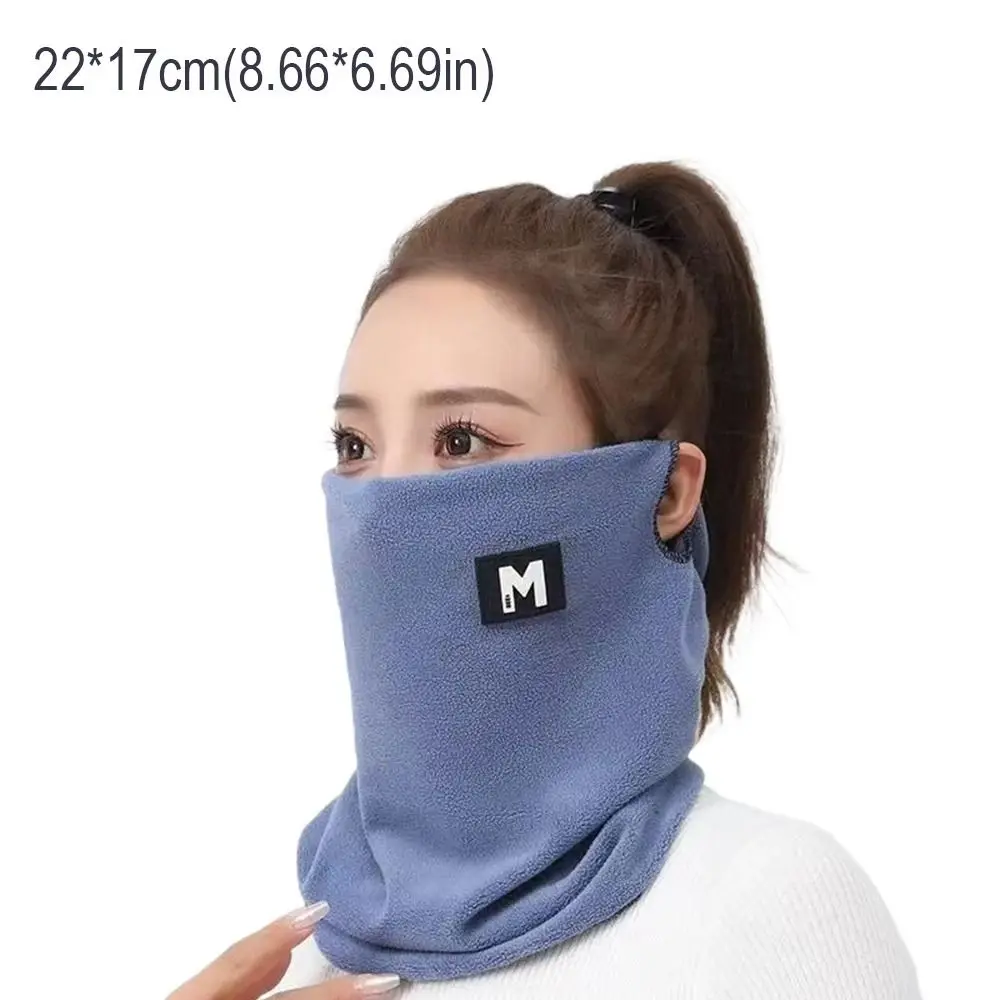 Modischer Plüsch-Halswärmer, verdicktes Futter, winddichte Pullover-Kappe, hält warm, Sportschal