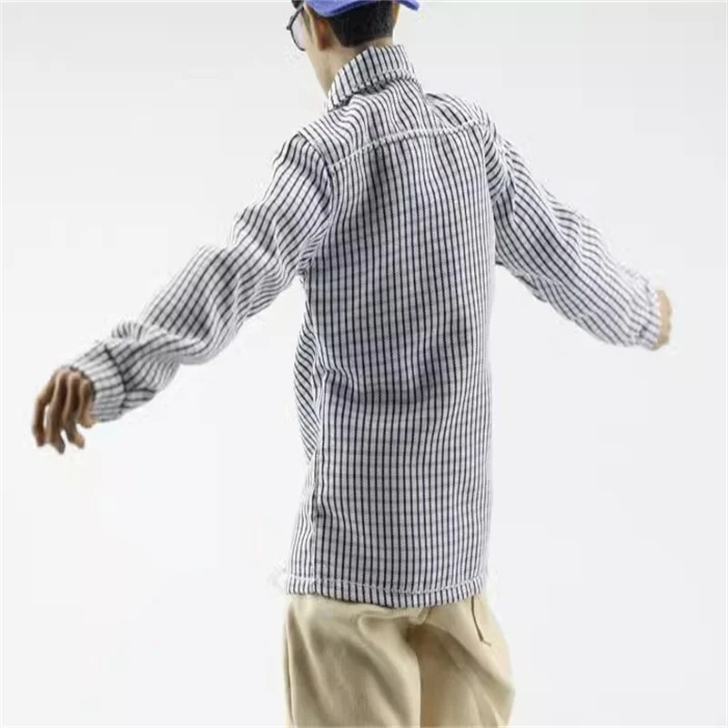 Fanatic 1/6 Skala Männliche Soldat Kleidung Trend Kleine Plaid Licht Farbige Hemd Modell Für 12'' Action Figur Körper Auf Lager