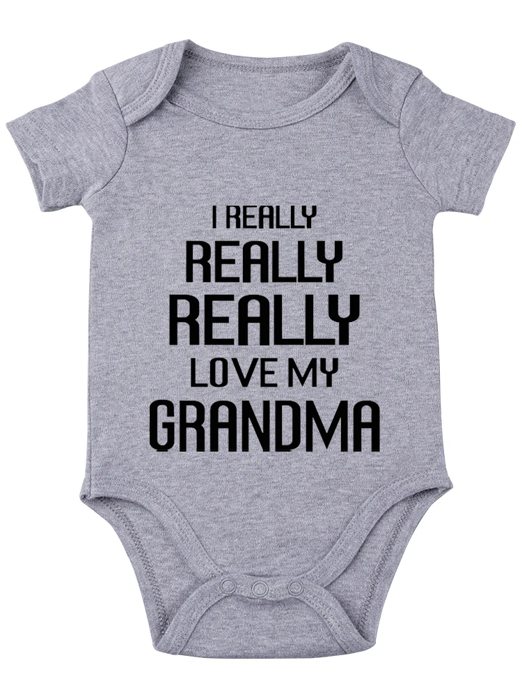 I Really Really Love My Grandma Funny Baby onesie Baby Essentials Baby Bodysuit Newborn Baby Girl Clothes