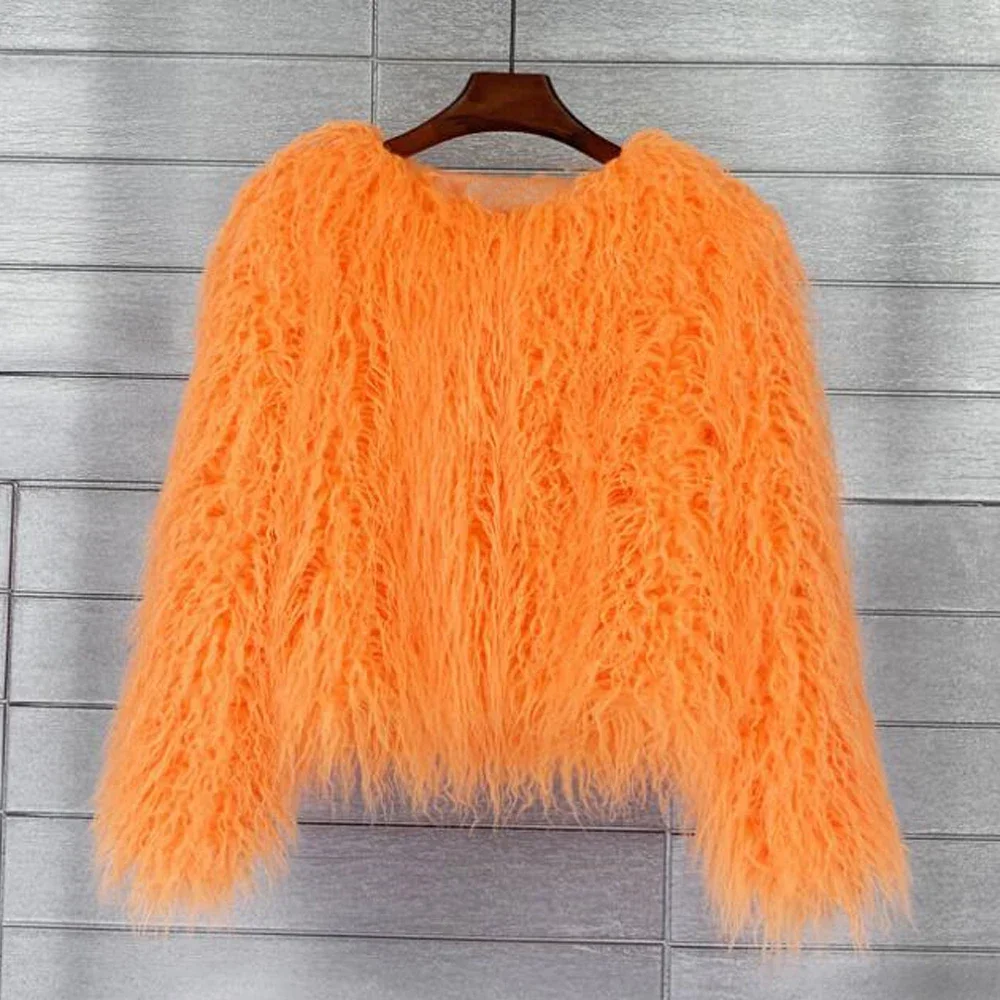 Women Fashion Faux Fur Coat Super Hot Autumn Winter Women Faux Fur Fluffy Jacket High Quality Ladies Furry Coats