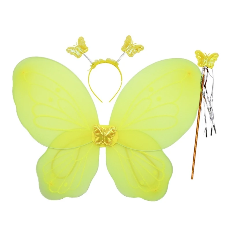 Performance Costume Butterfly Fairy Angel Wings Funny Dress Up Butterfly Wing Sparkles Costumes Halloween Cosplays Props