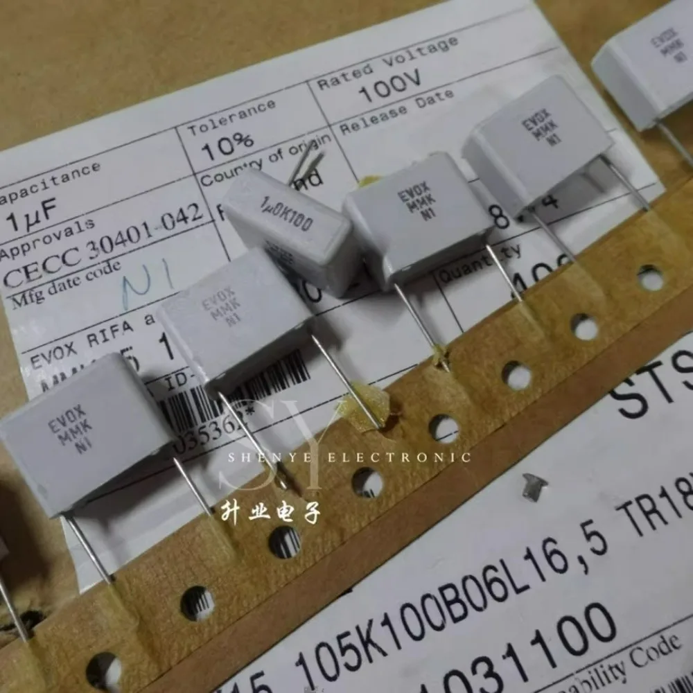 10pcs/lot MMK15 1.0uf/100V 1u0 1uf 105 Brand New 15mm Film Capacitor