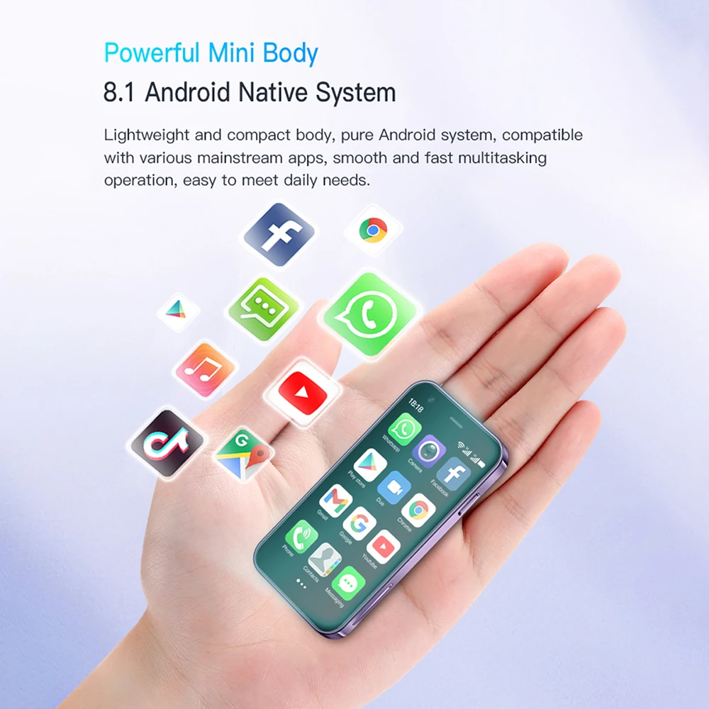 New-Mini phone,3.0 inch,Smartphone Android,2+16GB ROM,Dual SIM Mobile Phones Google Play Store Cellphones