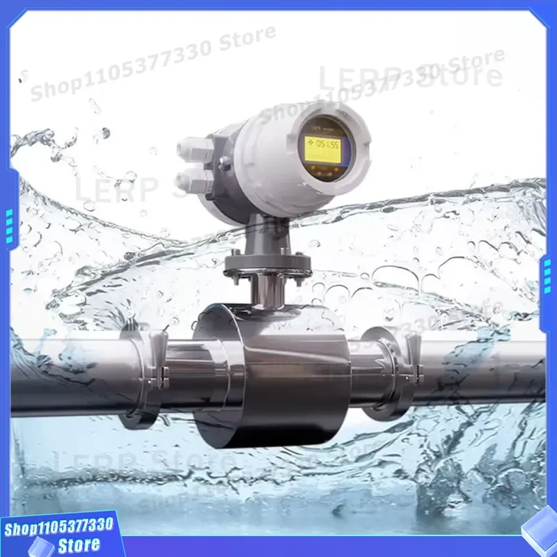 Pulse Output 1 Inch 25mm Tri Clamp 3A Food Grade Wine Juice Milk Water Flow Meter for Sanitary
