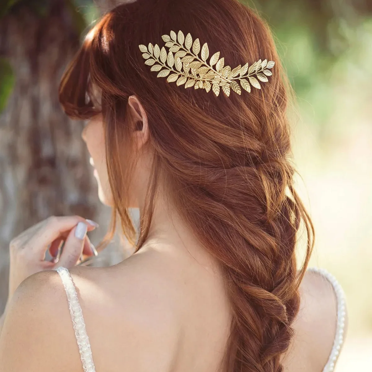 Korean Fashion Metal Leaf Hair Combs Simple Headpieces for Women and Girls Party Hairpins Clips Bride Wedding Hair Jewelry