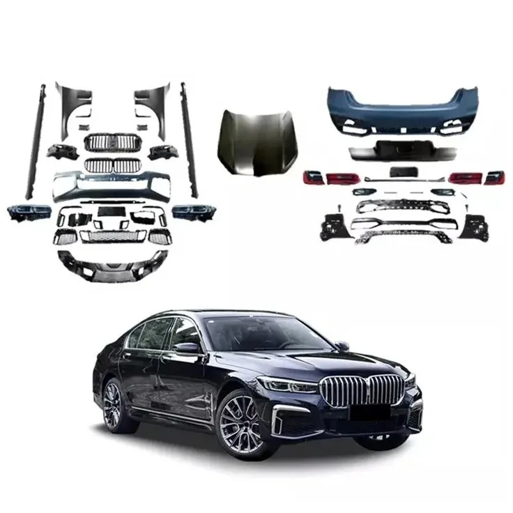 

Wholesale Parts Bodykit Full Body Kit Set Modified Upgrade M760 PP Auto Car for B-MW 7 Series G11 G12 Front Bumper 730I 740I