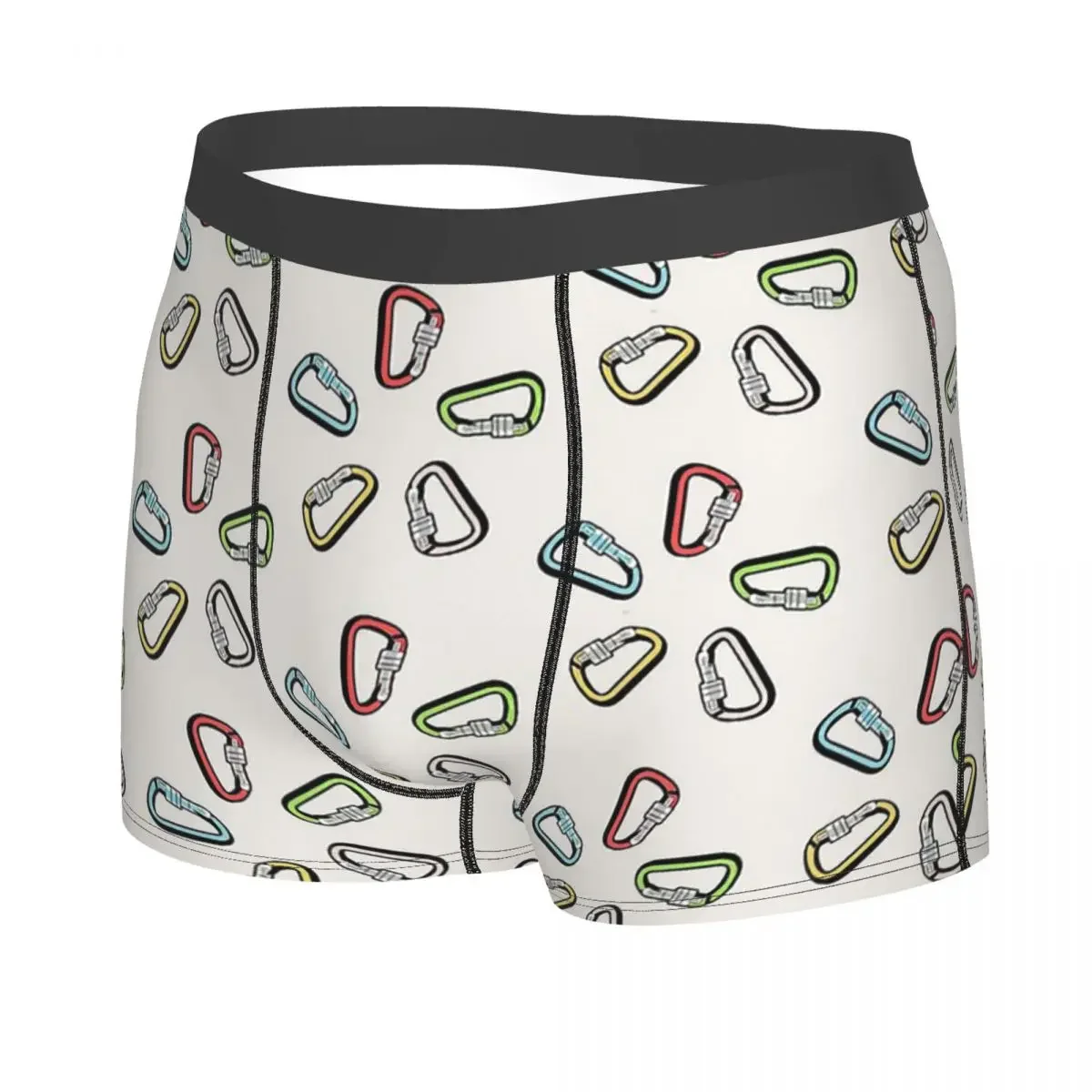 Colorful Carabiner Pack Man's Boxer Briefs Underpants Rock Climbing Highly Breathable Top Quality Birthday Gifts