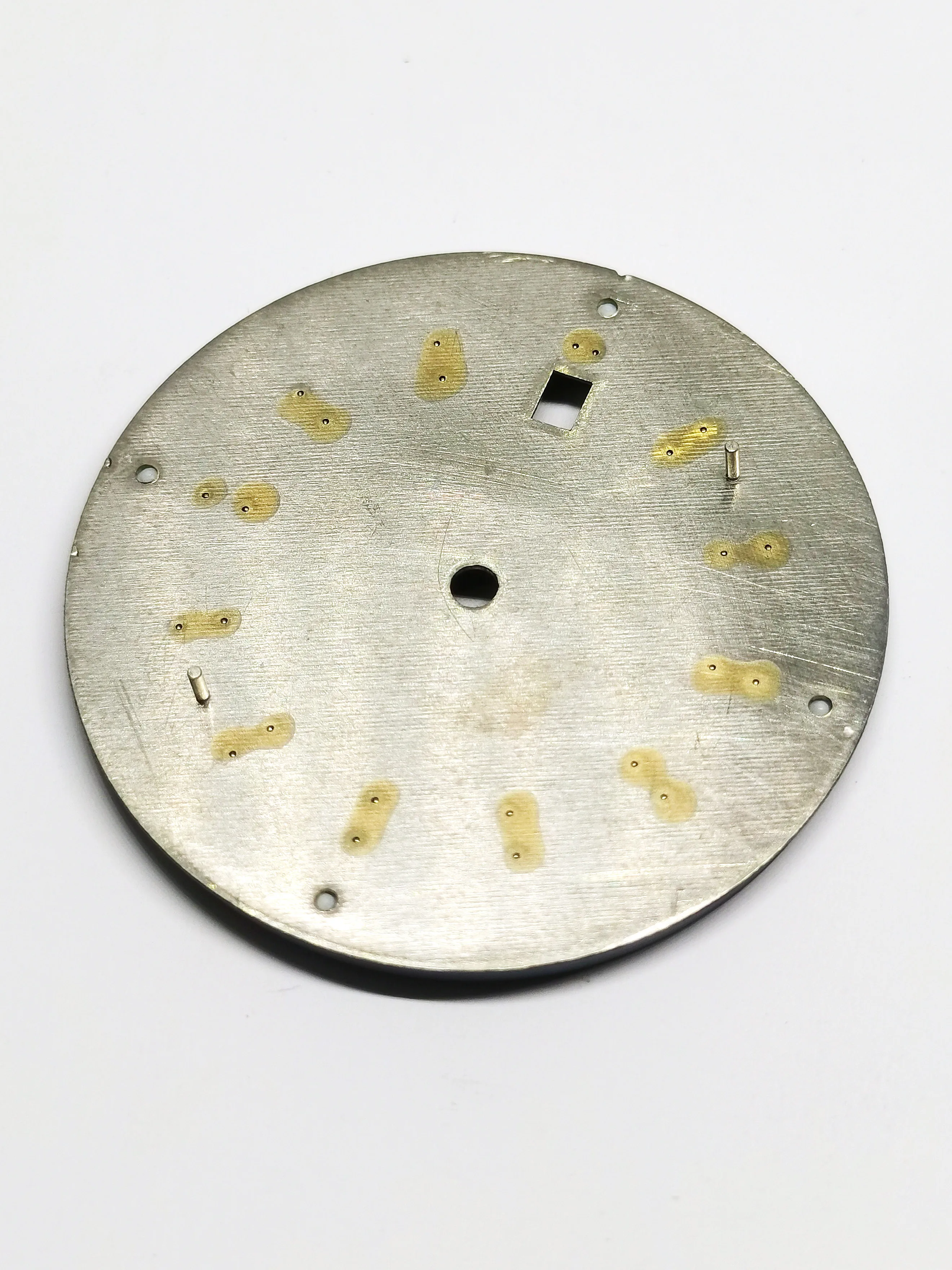 36.8MM Green Night Light Watch Dial Add Hands Fit NH35 Date 3 Window Automatic Movement