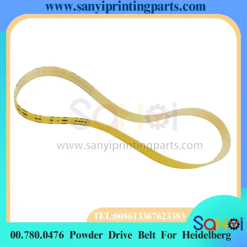 Free Shipping Heidelberg Printing Powder Spray Motor Drive Belt 00.780.0476 490x12x1mm For GTO46 GTO52 Machine Parts