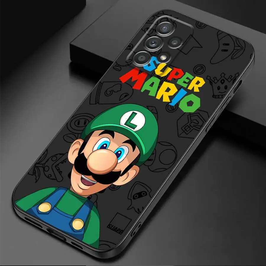 Super M-Marios Bros Cover Phone Case for Samsung Galaxy A23 A11 A21s A33 A72 A52 A12 A14 A13 A73 A22 A54 A32 A24 Silicone Soft