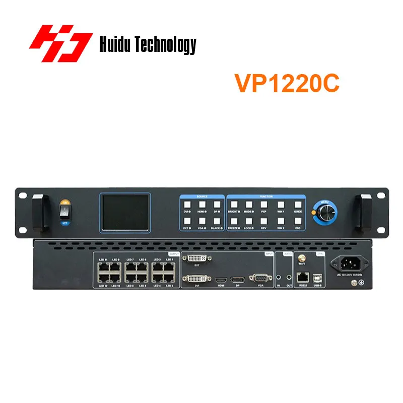 

Светодиодный видеопроцессор Huidu VP1220C, 12-портовое управление сетевым механизмом и многосигнальная маршрутизация для светодиодных стен Megacity