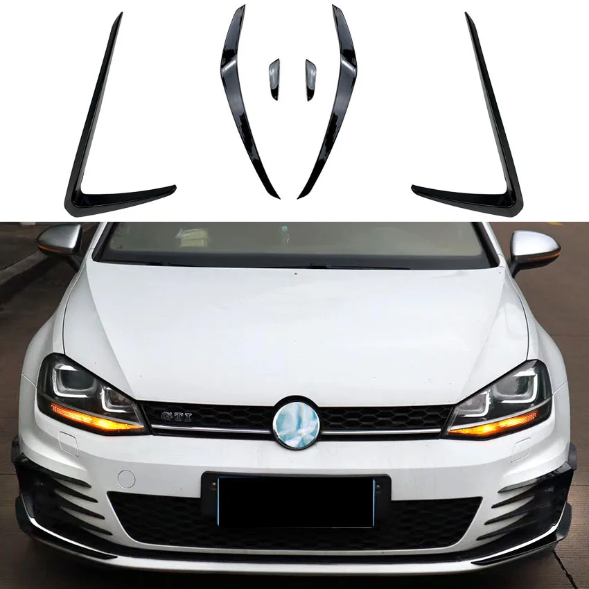 

For Volkswagen Golf 7 MK7 GTI 2013-2016 Front Diffuser Wind Knife Grille