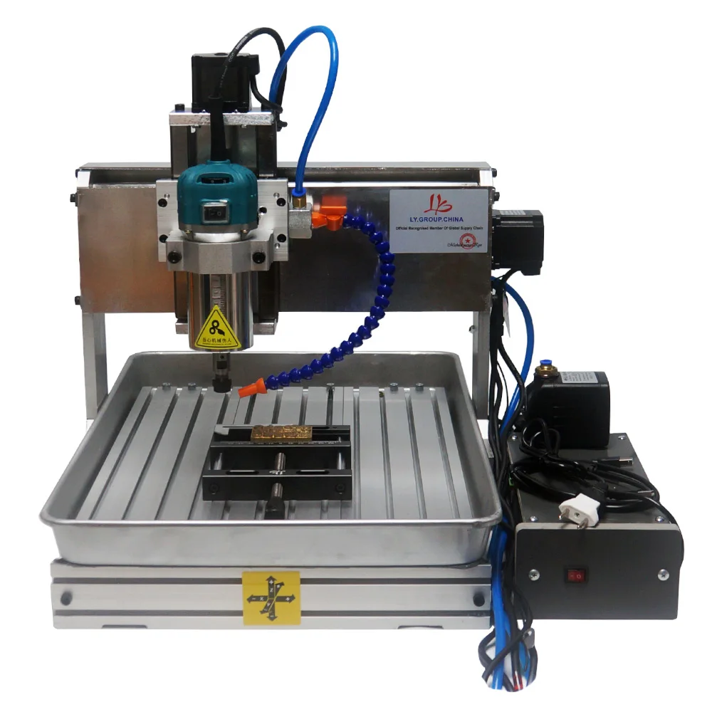 CNC 6040 Linear Guide 5Axis 1500W Carving Router 3040 4Axis Metal Wood Engraving Machine USB Port 120mm Z Stroke for PCB Milling