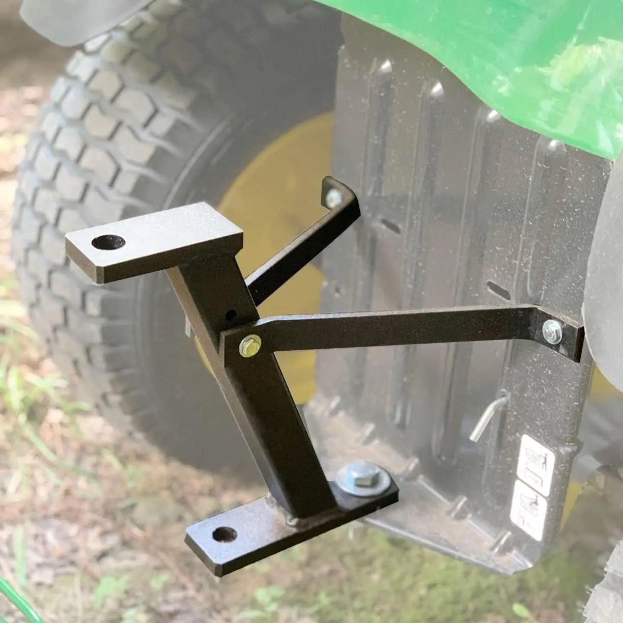 

Lawn Mower Trailer Hitch for John Deere, Cub Cadet, Husqvarna, Craftsman - Raises 11'