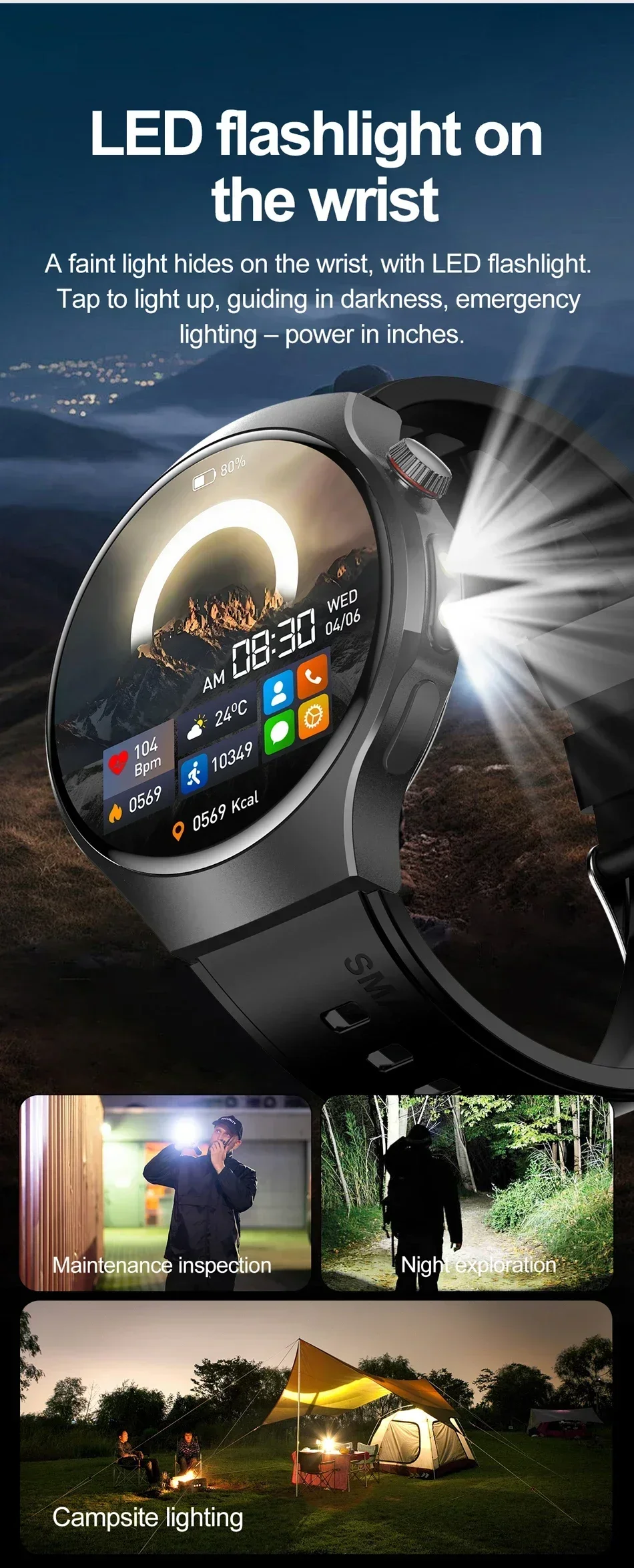 Sports Smart Watch with Bluetooth Calling, IP67 Water Resistance and 150+ Sports Modes description 9