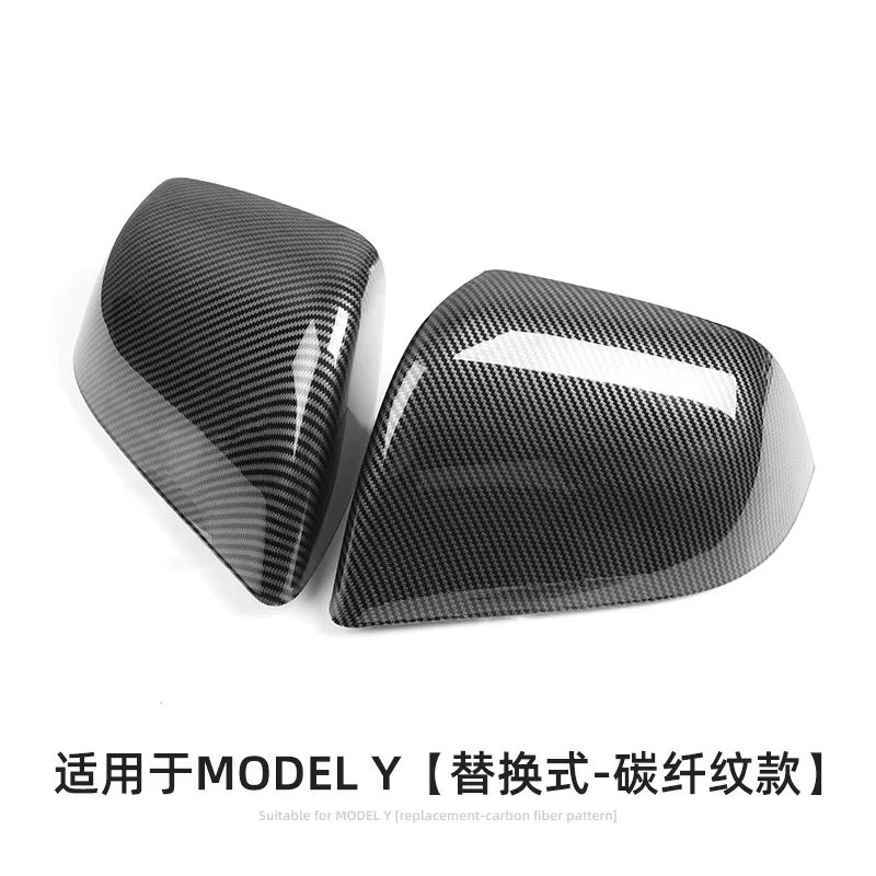 Car Rearview Mirror Cover For Tesla Model 3 Model Y Auto Exterior Accessories ABS Door Side Rear View Mirror Shell Replacement