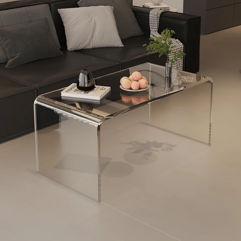 

Acrylic transparent coffee table living room household small apartment sofa side few Nordic balcony tea table simple small low t