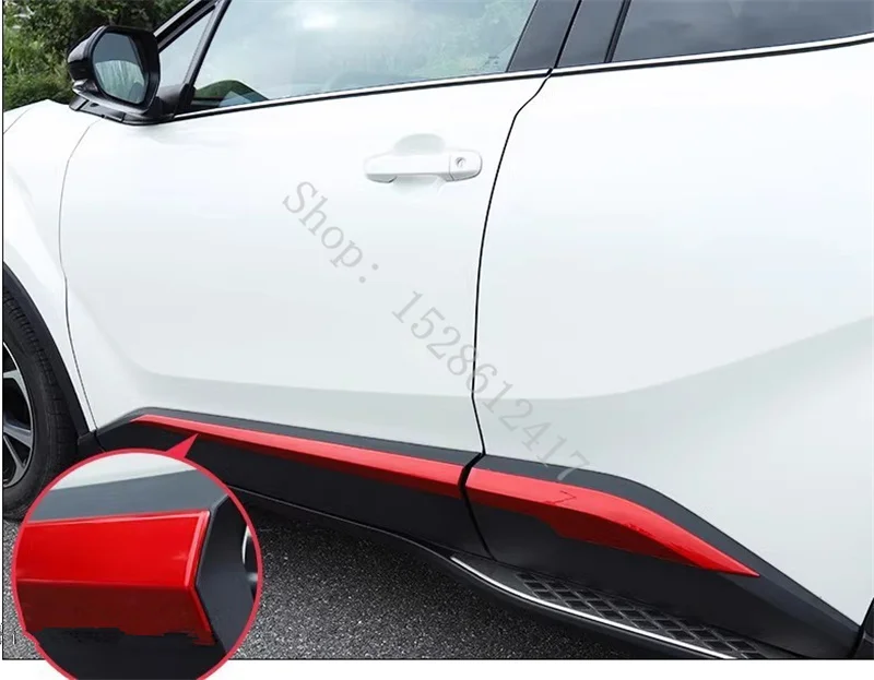 for Toyota C-HR CHR 2017 2018 2019~2023 car accessories Stainless Steel car body side moldings side door decoration Styling