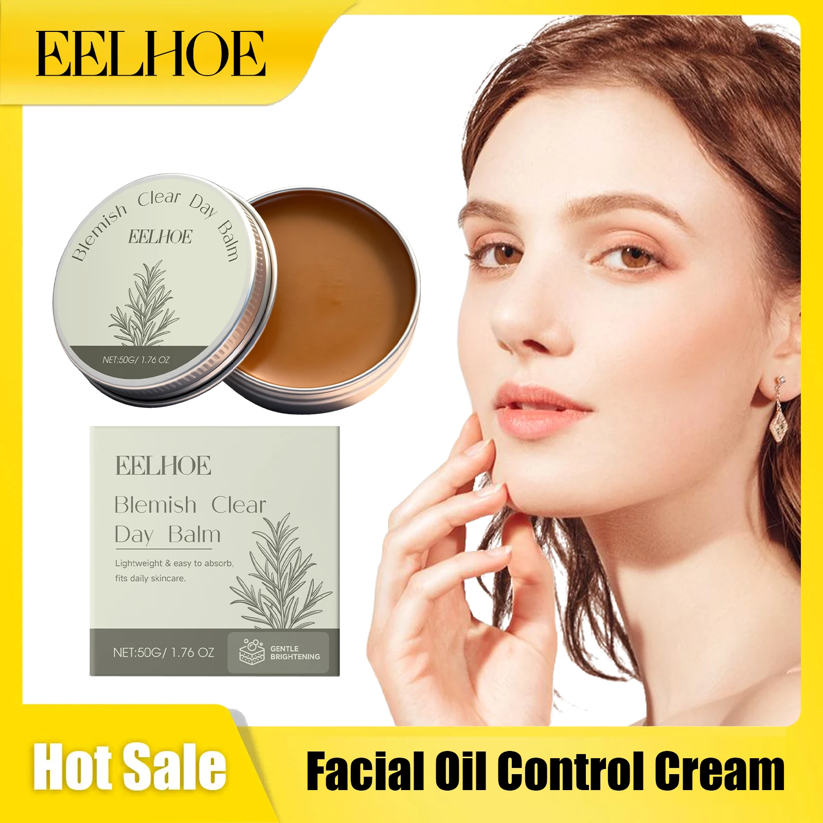 EELHOE كريم التحكم في زيت الوجه تدليك البشرة سطع بريق أبيض تبييض تقليل الخطوط الدقيقة تخفيف جفاف كريم ترطيب الوجه