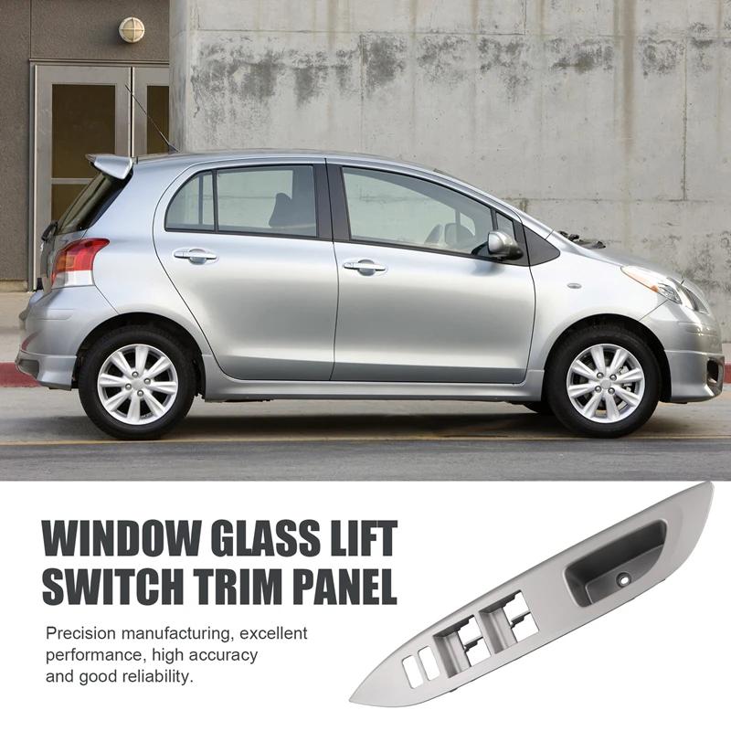 Front Left Window Glass Lift Switch Trim Panel Cover For Toyota Yaris 2008-2016 Side Door Window Lock Switch Bezel LHD