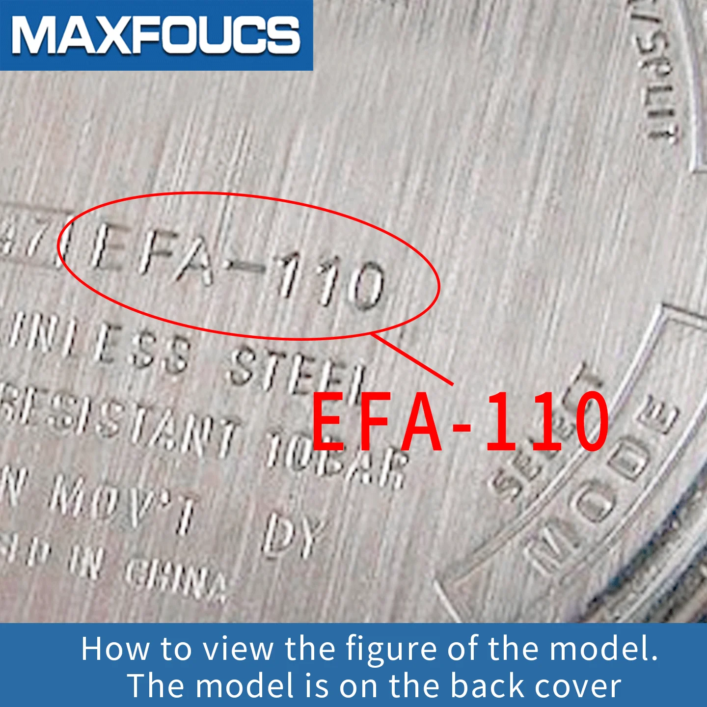 Saphirglas für Ca/sio EFA-115 311 EFB-500 503 506 EQB-500 5110 Uhrenkristall, kratzfeste Oberfläche, Ersatzteile – Detail 1
