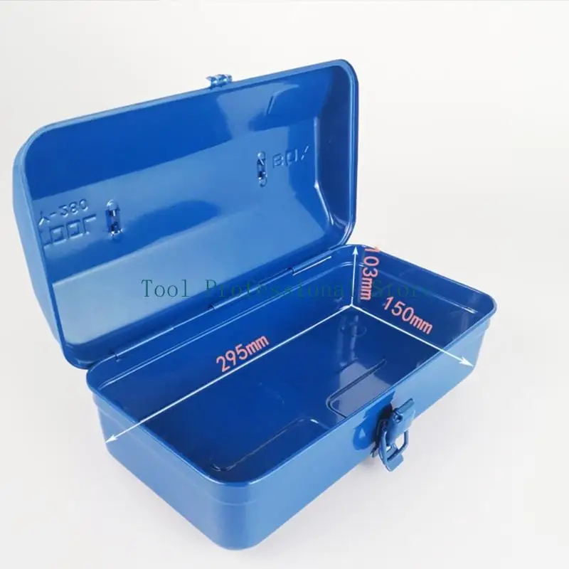 

57QF Прочный металлический ящик для инструментов с эргономичной ручкой, устойчивое к ржавчине покрытие, большая вместимость для